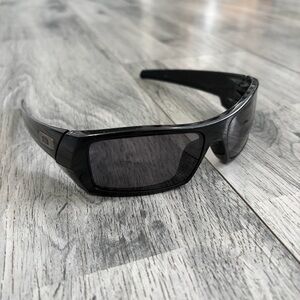 Oakley Gascan Black Sunglasses with Silver Detail
